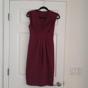 Banana Republic Sleeveless Maroon Dress